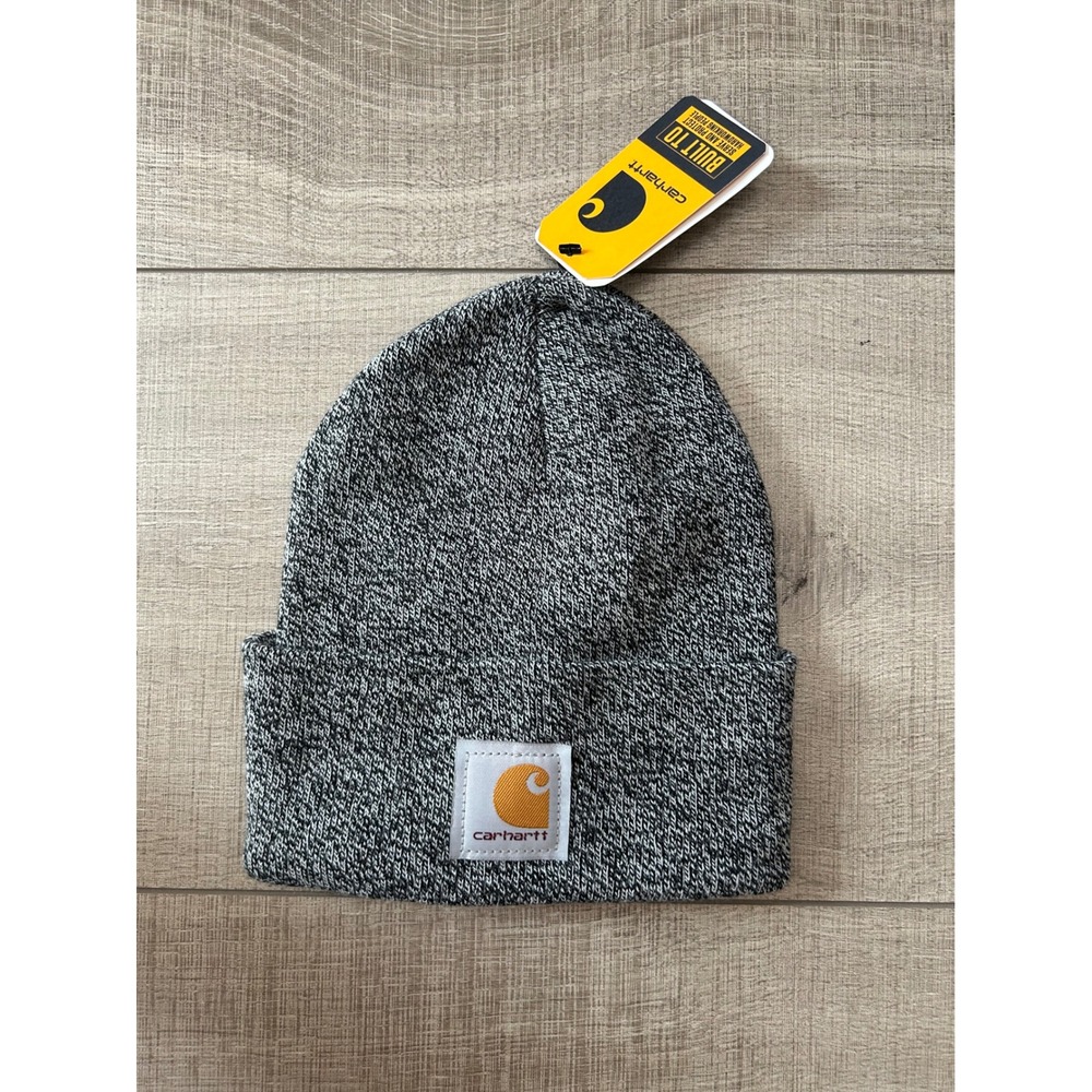 Carhartt Gray A18 Watch Hat Beanie Bear Mascot Logo NWT